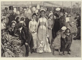 Una exposición de flores en los Jardines de la Sociedad Real de Botánica, Regent